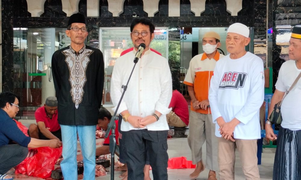 Mentan Syl Bersyukur Idul Adha Pangan Dan Hewan Kurban Terjaga