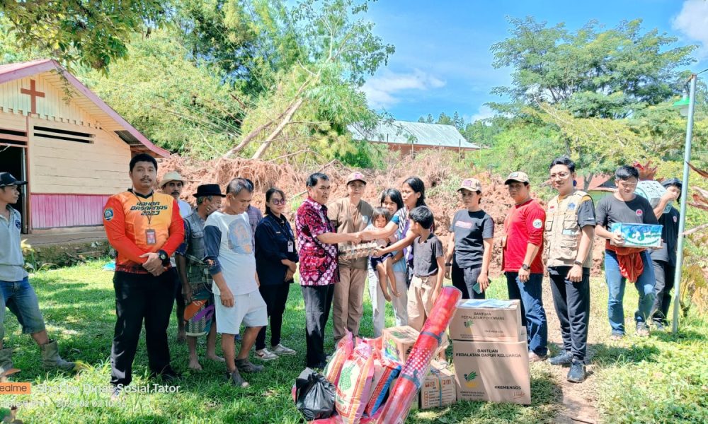 Zadrak Serahkan Bantuan Tanggap Darurat Bencana Korban Longsor Di