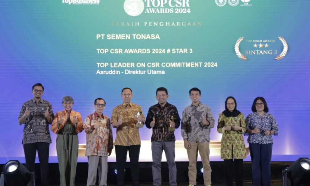 PT Semen Tonasa Raih Dua Top CSR Award 2024 Ujung Jari