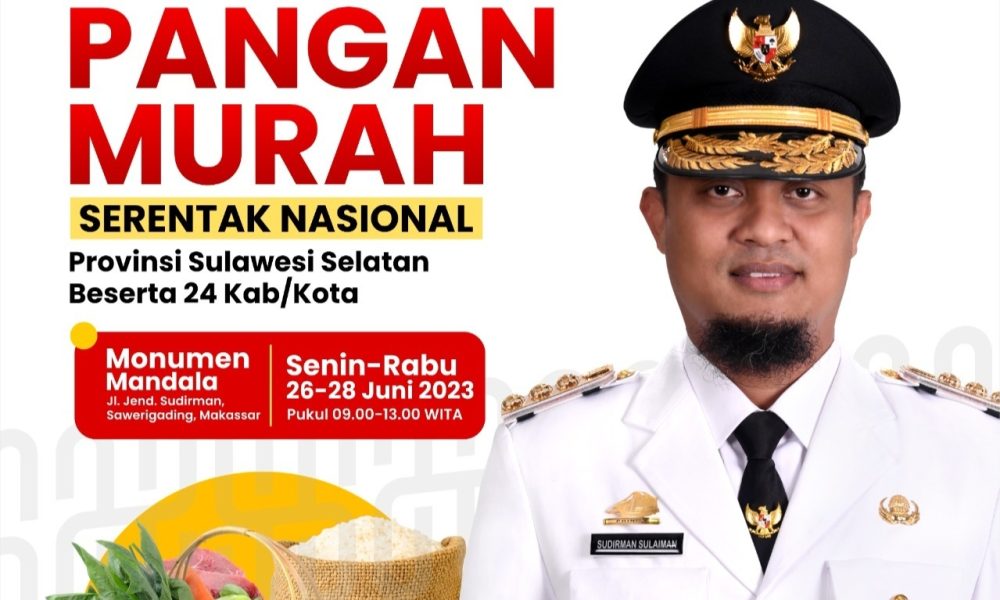 Gerakan Pangan Murah Serentak Di 24 Kabupaten Di Sulsel Dimulai Hari Ini Ujung Jari 3982